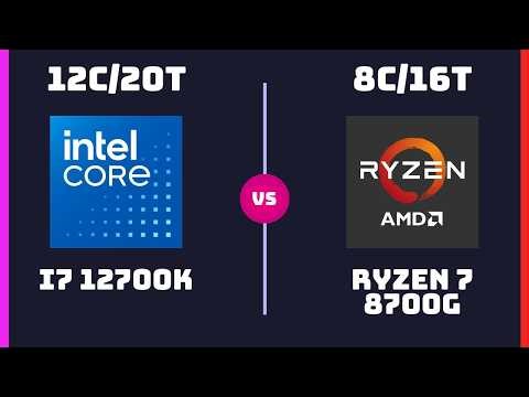 Intel Core i7 12700K vs AMD Ryzen 7 8700G – CPU Comparison | Which One is Better?