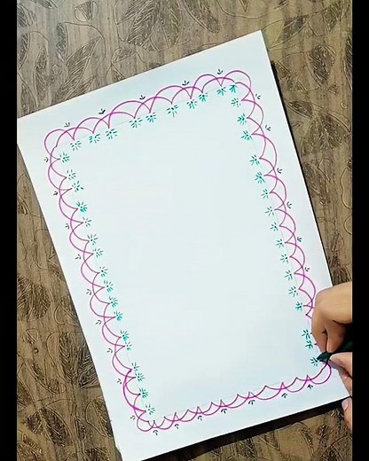 easy and beautiful simple front page border design ideas for project and assignment