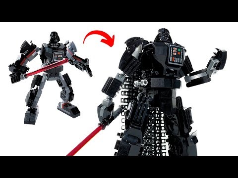 Lego Star Wars Darth Vader Mech Re-Vamp!! - My Version of Lego Set 75368 #lego #starwars
