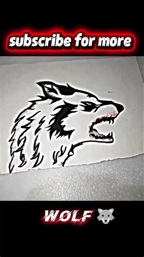 Wolf 🐺 drawing | Wolf face drawing | wolf easy drawing #art