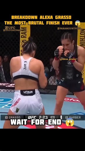 Alexa Grasso vs Maycee Barber The Brutal Finish #shorts #viral #trending #ufc #mma