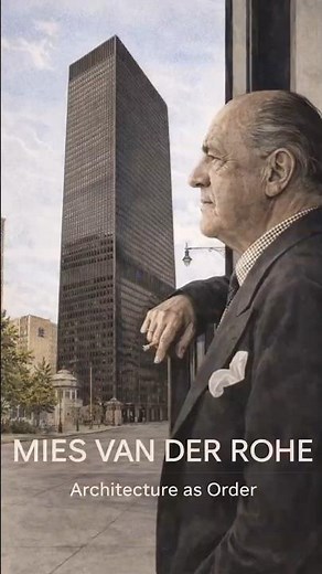 Mies van der Rohe: Less is More 🏢✨ Minimalism That Changed Architecture