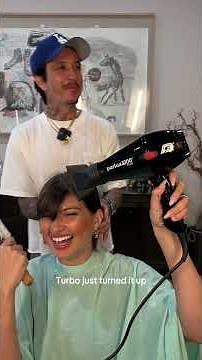 how to blow dry your bangs at home