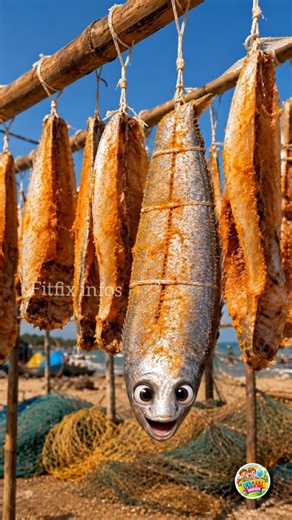 🐟 Vaalai Meen Karuvadu Making Process😱 | Fresh Ribbon to Dry Fish! Fish Drying Process Step by Step!