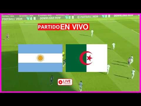 JUEGA MESSI 🔴 ARGENTINA vs ARGELIA 🔥EN VIVO🔥 Narración en Español / World Cup 2026
