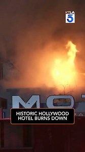 A massive fire over the weekend destroyed a dilapidated Hollywood hotel that had stood for more than a century. Full Story: https://ktla.com/news/local-news/raging-fire-destroys-historic-hollywood-hotel-120-year-story-ends-here/ | KTLA 5 News