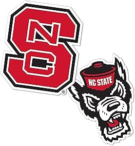 Desert Cactus North Carolina State University Sticker Wolfpack NC State NCSU Vinyl Decal Laptop Water Bottle Car Scrapbook Sheet (4 Inch Set V1)