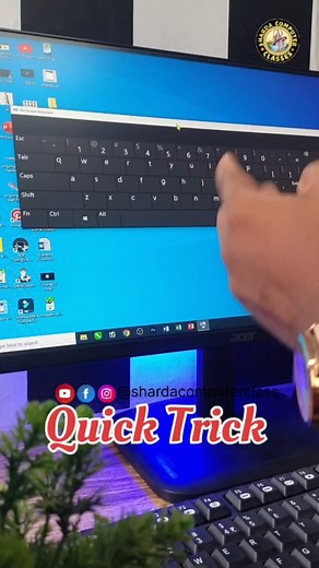 96K views · 687 reactions | On Screen Keyboard Tricks & Shortcuts  | PC Tips  | Laptop Hack You Must Know! #reels#reels #video#video #keyboard#keyboard #computer#computer #reelschallenge#reelschallenge #notes#notes #keywords#keywords #tips #laptop #you | Aniket Kumar | Facebook