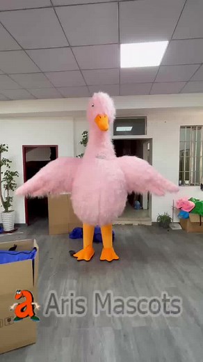 Inflatable Pink Peking Duck Costume for Adults