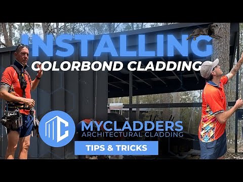 "Colorbond Monument Matt Standing Seam Wall Installation | Mycladders Project Highlights!"