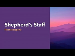 Shepherd's Staff Finance Module | Reports