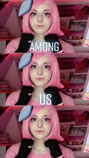 Among Us Oc🥺💖|| Do you like Among us?💖 #amongus#amonguscosplay#amonguspink#cosplay#amongusoc#makeup#foryou#fyp