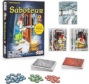Expansion Pack - Saboteur 2 - Exciting Gold-Digging Strategy Card Game for 2-12 Players, Ages 8+