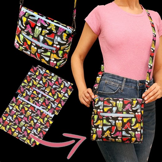 571K views · 15K reactions | How easy to sew a shoulder bag/crossbody bag - a sewing tutorial! | Miarti - Wiederverwendung | Facebook