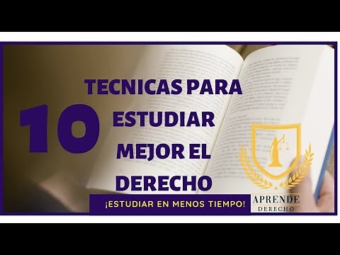 10 Tecnicas para estudiar mejor el Derecho