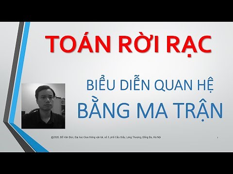 #041 DISCRETE MATH Representing relations using matrices ducdvgtvt