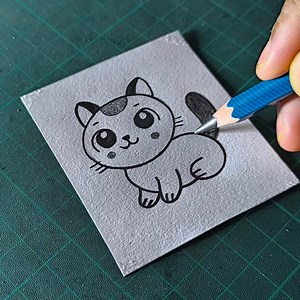 How to draw a girl cat | All About Art