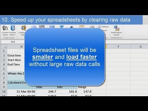 OSIsoft: Get time-summary calculations with PI Calculated Data function (PI DL 2013 Excel Add-in)