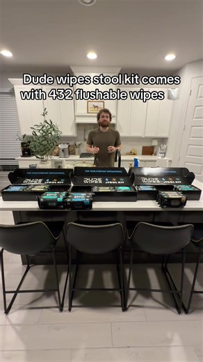 Dude wipes stool kit comes with 432 flushable wipes 🧻 #dudewipes #wipes #flushablewipes #TikTokShopCreatorPicks #dudewipesformen @dudewipes