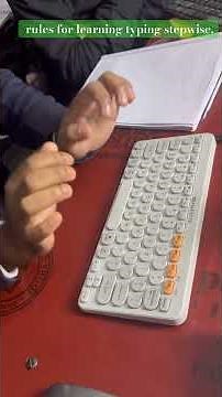 Basic rule for learning typing #TypingSkill #Typing #FastTypingSkill