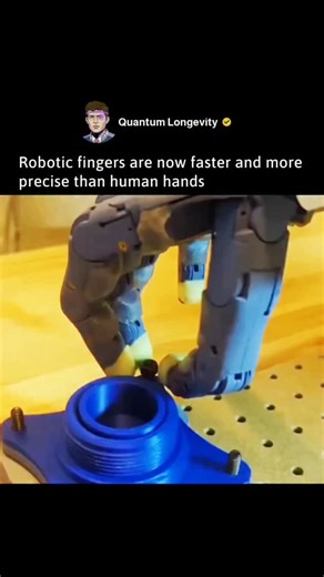 Quantum Longevity on Instagram: "🚨 Why Robots are Faster Robotic hands can tighten screws much faster than people. This is because their "brains" think thousands of times every second. Their motors start and stop immediately, and tiny sensors in their fingertips feel exactly how much pressure to use. High-tech cameras also act as eyes, helping the robot fix small mistakes before they happen. Learning and Improving Robots use Machine Learning to get smarter over time. By practicing thousands of 