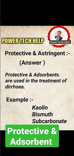 Protective & Astringent definition with example