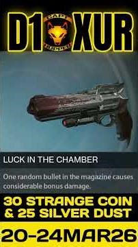 #Destiny1 Xur Short Report 20-24MAR26 #xurinventory #xurlocation