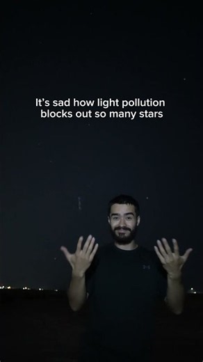 This is what light pollution does to the night sky. #LightPollution #NightSky #Astronomy #Stargazing