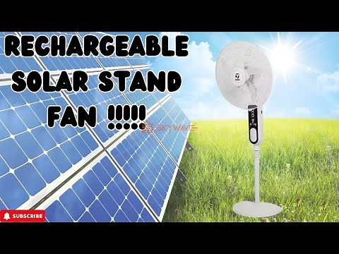 Rechargeable Solar Stand Fan: Unboxing, Assembly, and Review