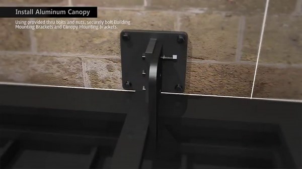 판넬 캐노피 시공 알루미늄 복합판넬 영상 Install Aluminum Canopy