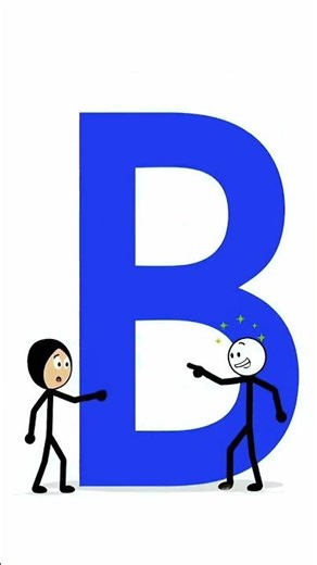 Stickman vs Letter B — This Goes Wrong Fast 😅