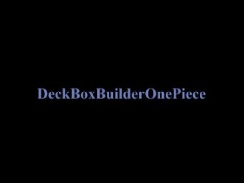 DeckBoxBuilderOnePiece