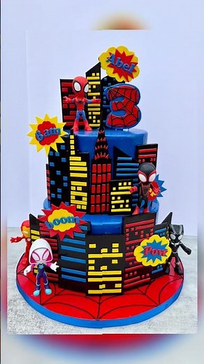Spider man - Spidey and his amazing friend’s Cake