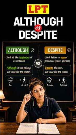 Use Although & Despite Correctly! #shorts