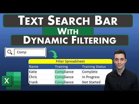 Excel Tips - Text Search Box | Dynamic Filtering | One or Multiple Columns