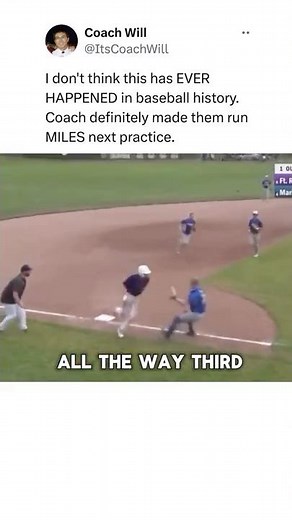 This NEVER HAPPENS in Baseball 😳