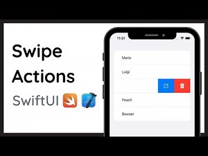 How to add Swipe Actions to any List in SwiftUI Tutorial 2022 (Xcode)