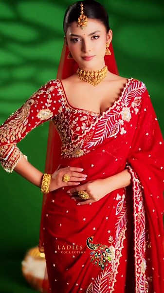 Luxurious Hand-Crafted Saree - Scarlet Royale Collection