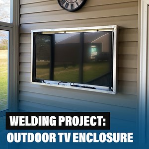 TIG weld a weatherproof aluminum enclosure for an outdoor TV. Get step-by-step project plans! | Miller Welders