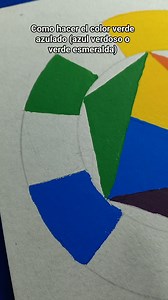 Como hacer el color verde azulado (azul verdoso o verde esmeralda) #tipsdedibujo #arte #dibujo #color #colores #tips | ArtGio