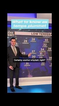 Weather Whiplash: Plummeting temps after 80-degree weekend. Here's what you need to know