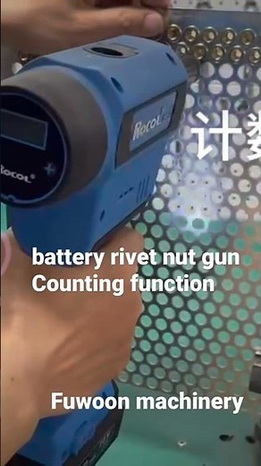Rocol RL-860 cordless rivet nut gun with counting function battery riveter Fuwoon machinery