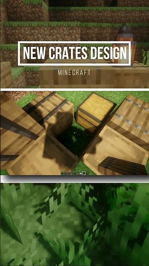 CRATES Design: How To Make Crates In Minecraft || #shorts