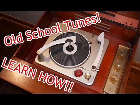 How to Use a Vintage Record Player Turntable or Changer