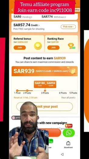 Temu affiliate program2026 withdraw cash with paypal kya bt haa temu ke #Temu #TemuFinds