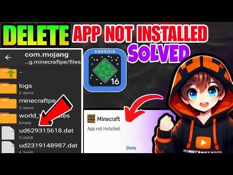 Minecraft App Not Installed Problem Solved || Android 16 Problem #minecraft #tech