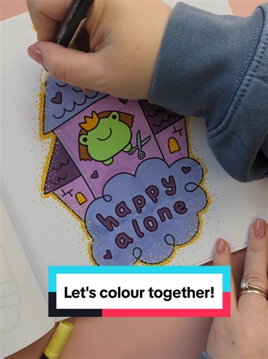 If you've had a busy weekend of peopling and are now ready to hide in a virtual (or real, in which case I'm super jealous!) tower for the rest of Sunday, this one's for you. Snazzy new haircut optional 😉 Colour with me! Comment