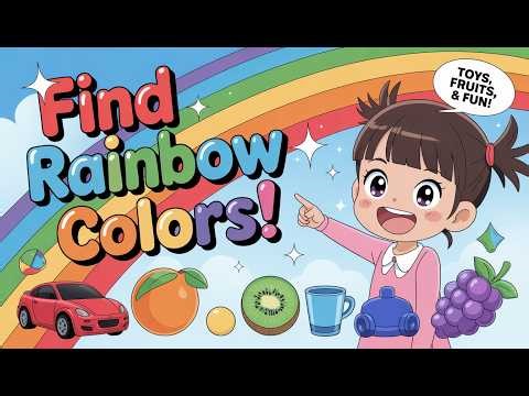 Find Rainbow Colors 🌈 | Fun Color Hunt Game for Kids | Learn With Miss Melon