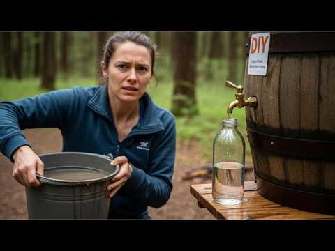Build a GRAVITY-FED River Water Purification Station From Scratch Off-Grid