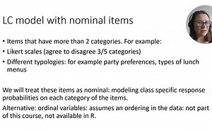 Part 1_nominal variables Day 1: LCA with nominal items